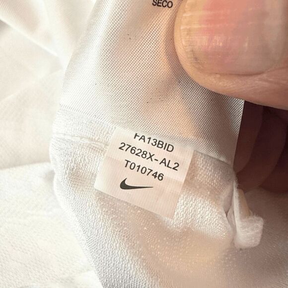 Nike Mens Alabama Crimson Tide Dri-Fit Short Sleeve Golf Polo Shirt White Small - Picture 4 of 7